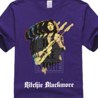 New Ritchie Blackmore Solo Rainbow Deep Purple Rock Roll Dio Mens retro fashion breathable sports T-shirt fathers day gift