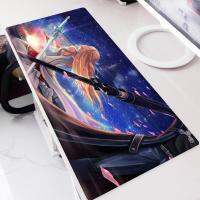 [HOT ZEXKLIOALQAQ 529] ดาบศิลปะออนไลน์ Sao Anime Mouse Pad Gamer ยางขนาดใหญ่ทนทานล็อคขอบ Gaming MousePad XXL แล็ปท็อปโต๊ะแป้นพิมพ์ Pad