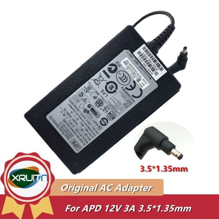 Genuine Apd Da 36p12 649156 001ac Adapter Charger 36w 12v 3a 35x135mm Power Supply New 1669