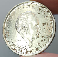 เหรียญ Monaco 2 Francs Rainier III 1979 ขนาด 26.5mm.