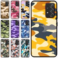 卐 JURCHEN Military Army Camo Soldier Printing Phone Case For OPPO A54 A54S A52 A72 A53 A53S A73 A94 A74 5G Silicone Fashion Cover