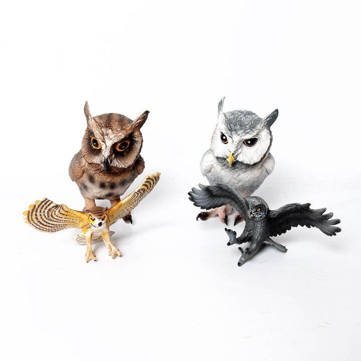 zzooi-realistic-plastic-birds-of-prey-figurines-bald-eagle-falcon-hawk-owl-vulture-animal-models-toy-figures-educational-set