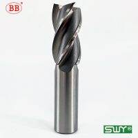 BB HSS End Milling Cutter เครื่องจักรกลซีเอ็นซีเหล็กเส้นผ่านศูนย์กลางขนาดใหญ่ 16 ~ 40 มม. ความยาวยาว 141 ~ 210 มม. 3F 2F 4F เครื่องมือเหล็กความเร็วสูง