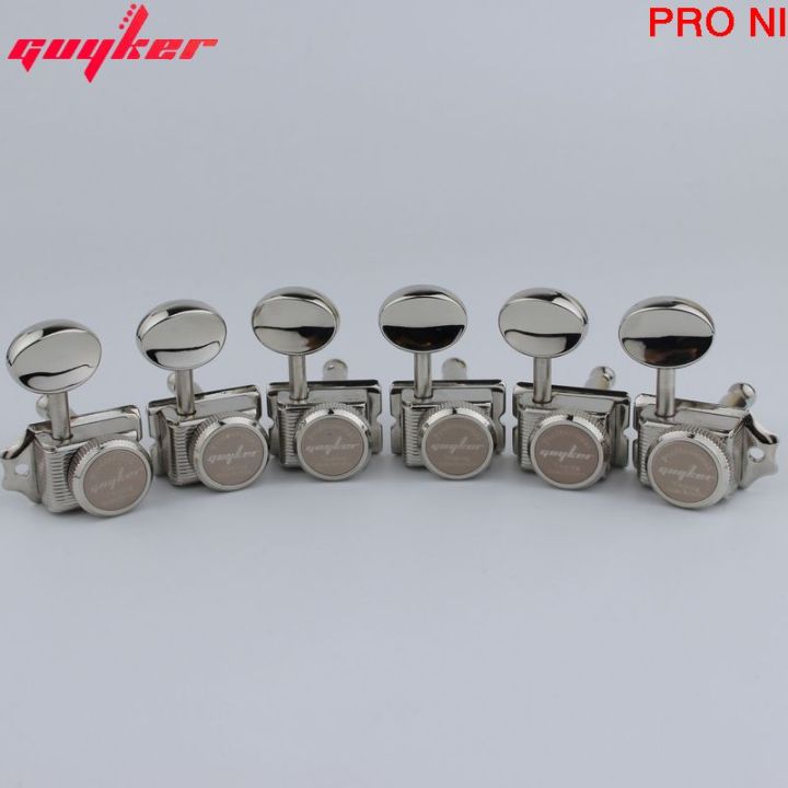 GUYKER Vintage Nickel Lock String Tuners Electric Guitar Machine Heads ...