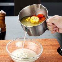 Multifunction Steel Gravy Oil Soup Fat Separator Oiler Strainer Kitchen Grease Cooking Artifact Soup M8G5