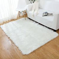 พรมเฟอร์สีขาว 60*180 cm พรมขนมิ้ง White Fur Faux Rug Carpet พรมปูพื้น พรมขนเฟอร์ พรมขนเฟอร์สีขาว พรมขนเฟอร์นุ่ม แต่งห้องสวยๆ พรม พรมเฟอร์ ของตกแต่ง