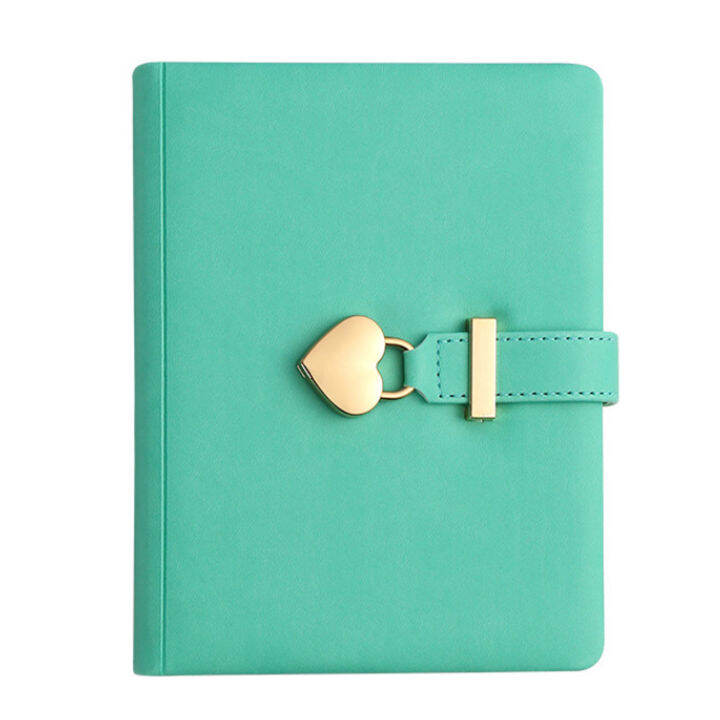 Simple Vintage B6 Notebook Diary Journal Notepad with Lock for Adults