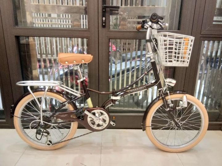 Trải nghiệm xe đạp cho cả gia đình  Xe đạp gấp nội địa Nhật Otomo Raychell   20 inche Chuyển số Shimano 6 cấp