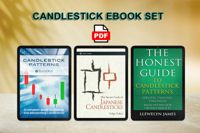 Candlesticks Set, Secret of Japanese Candlesticks, The Honest Guide to Candlesticks and Candlestick Patterns for Profit