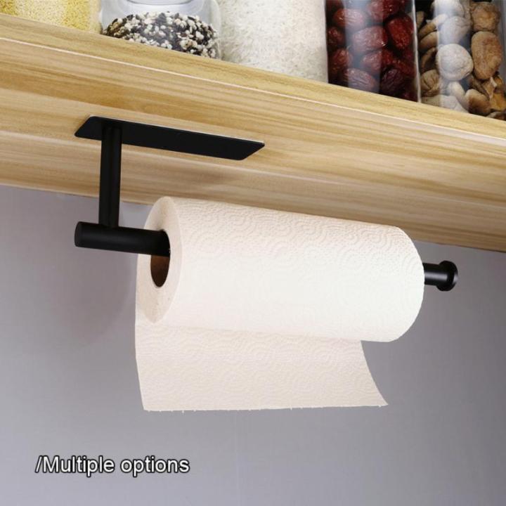 self-adhesive-toilet-roll-paper-holder-stainless-steel-organizers-bar-towel-ring-rail-rack-non-drilling-toilet-bathroom-accessor