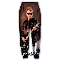 Phechion New Mens/Womens Johnny Hallyday 3D Printed Casual Pants Fashion Street Wear Mens Loose Sweatpants F299