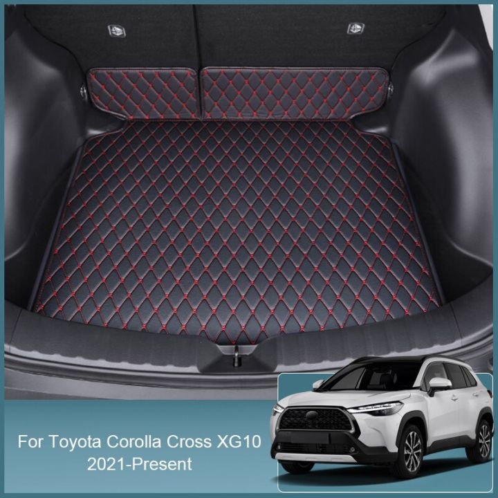 1pc Car PU Leather Trunk Mat Rear Liner Cargo For Toyota Corolla Cross