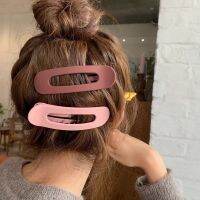 FFLACELL Japan Scrub Matte Acrylic Colorful Duckbill Clip Hollow Barrette Hairpin Accessories For Women Girl Hair Style Making