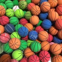 【YF】❃♛  1Pc 6cm Soft Rubber Bouncy Balls Squash Elastic Basketball Adults Anti Anxiety Stress Juggling Jumping