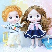 (Popular toys) ใหม่16เซนติเมตรตุ๊กตา BjD 1/12หัวหน้าร่างกายเปลือยบิ๊ก13ข้อต่อที่สามารถเคลื่อนย้ายและแฟชั่นน่ารักอุปกรณ์เสื้อผ้าสาวของเล่นของขวัญ