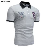 Mens short sleeve unlined upper garment embroidery leisure 1501 - P08 3 Numbers