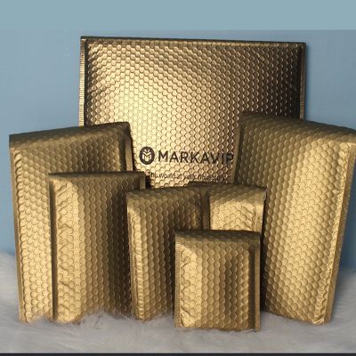 【cw】 10PCS Metallic Mailer Envelopes Padded Mailing Shipping Foam Foil Courier ！