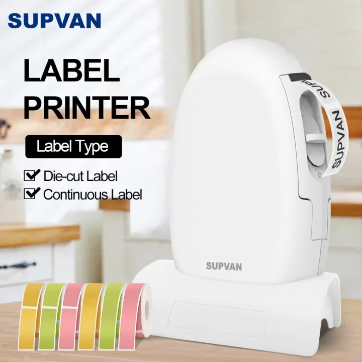 supvan-เครื่องติดฉลากเครื่องพิมพ์ใช้ความร้อนผ่านบลูทูธเครื่องพิมพ์สติกเกอร์ขนาดเล็กเครื่องพิมพ์ฉลากแบบพกพาเครื่องพิมพ์ฉลากไร้สาย-e10-4สี