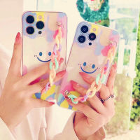 【2023】Smiley Rainbow Chain Rope Square Phone Case For OPPO A94 A79 A73 A74 A54 A95 A92S A93S A93 4G K7 5G F5 F7 F9 Soft Silicone Cover