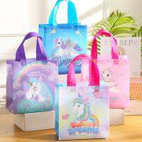 【YF】△  4Pcs Unicorn Nonwoven Pink Packing for Birthday Decoration