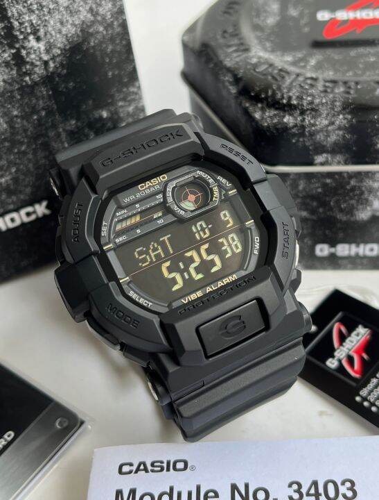 G Shock GD3501B Vibration Alert Precision Black Watch for Men Lazada PH
