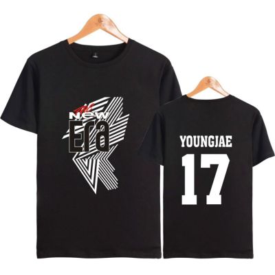 เสื้อยืด Alimoo GOT7 New Era 17 YOUNGJAE Men &amp; Women Cotton T-shirt Big Size 4XL 3242Dเสื้อยืด เสื้อคู่รัก