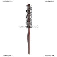 sunkepo6392 ไนลอนรอบหยิกแปรงผม Anti-Static หวีไม้ทำผมสไตล์เครื่องมือ