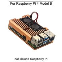 Raspberry Pi 4 4b พัดลมระบายความร้อนด้วยฮีทซิงค์กล่องเคสอะลูมิเนียม Cnc เคสปิดสำหรับ Raspberry Pi 4รุ่น B