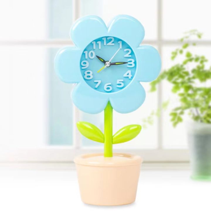 นาฬิกาดอกไม้สำหรับเด็กทำมือวัสดุ-diy-ถุงของเล่นวัสดุนาฬิกาปลุกไม่มีเสียงนาฬิกา