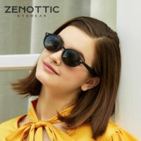 ZENOTTIC วินเทจแว่นตากันแดดโพลาไรซ์ผู้ชายผู้หญิงอินเทรนด์ UV400แว่นตาเลนส์แว่นกันแดดโพลารอยด์ขับรถแว่นตาหญิง