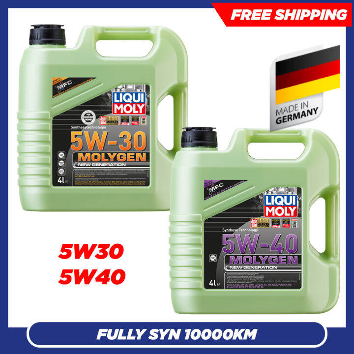 Liqui Moly MOLYGEN 5W30 / 5W40 Fully Synthetic Engine Oil (4L) NEW ...