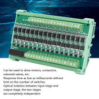 16-Channel Plc เครื่องขยายเสียง บอร์ด Isolation Relay Board Input เอาต์พุต NPN NPN 12-36V DC36