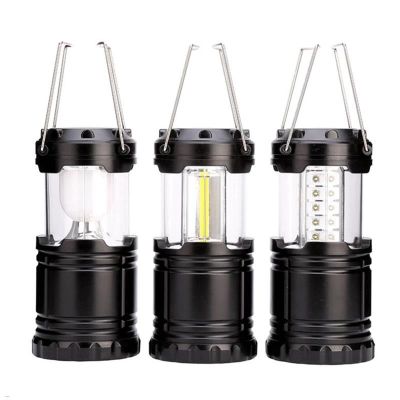 Portable Mini Tent LED Light Retractable Camping Hiking 3xCOB Tent Light Waterproof Emergency Light Powered By 3xAAA Work Light