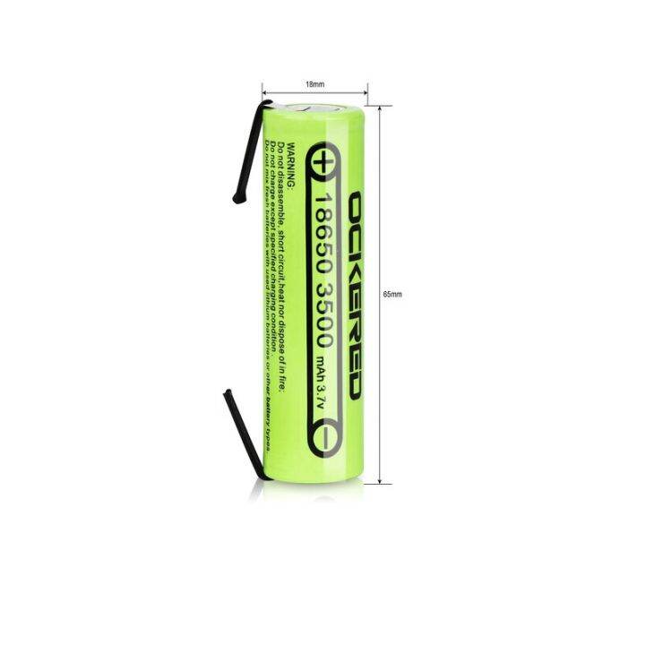 support-cod-oc02018650-3-7-v-3500mah-diy-แพ็ค18650แบตเตอรี่ลิเธียมชาร์จไฟได้แผ่นนิกเกิลเปลี่ยน