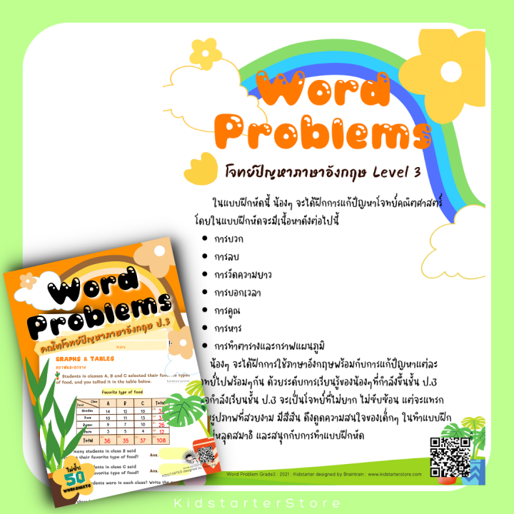 ป3-โจทย์คณิตภาษาอังกฤษ-โจทย์ปัญหา-คณิตศาสตร์ป-3-คณิตคิดเร็ว-บวกลบเลข-บวกลบคูณหาร-แบบฝึกหัด-เด็ก-ป-1-แบบฝึกหัดป-1-word-problem-wp