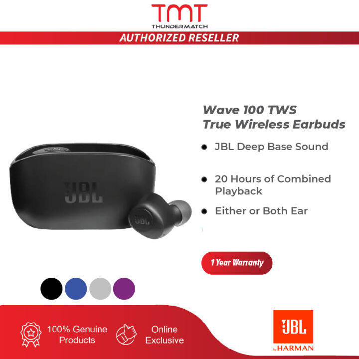 JBL Wave 100 TWS / Wave 200 TWS Bluetooth 5.0 True Wireless Earbuds ...