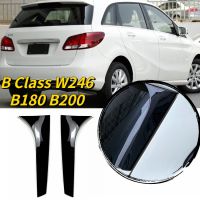 ตัวแยกคานาร์ดสปอยเลอร์ท้ายรถสำหรับ Mercedes Benz B Class B180 W246สีดำ B200กระจกหลังปีก2012-2018 ABS