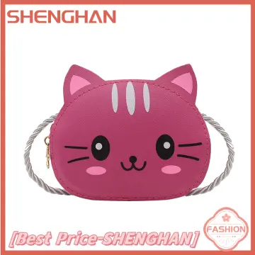 Buy Orfila Cute Cat Handbag PU Small Shoulder Bag Crossbody Purse Mini  Backpack for Toddler Kids Girls Purple Online at desertcartINDIA