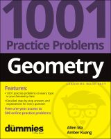 New หนังสือใหม่พร้อมส่ง GEOMETRY: 1001 PRACTICE PROBLEMS FOR DUMMIES (+ FREE ONLINE PRACTICE)