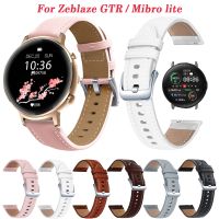 post house7 Sport Leather 20mm Watchband Strap For Zeblaze GTR/GTS 2/GTS PRO Smartwatch Band For Xiaomi Mi Bro Air/lite/MiBro Color Bracelet