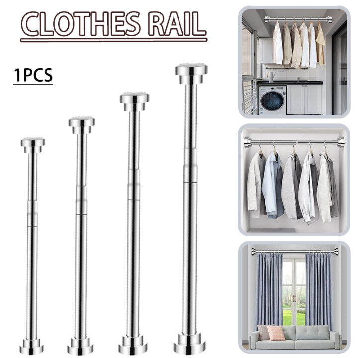 Idealhere Adjustable Telescoping Stainless Steel Shower Curtain Rod