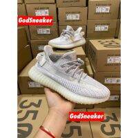 ต้นฉบับ Yezy B00st 350 V2 "สีขาวแบบคงที่ไม่สะท้อนแสง" รองเท้าลำลองรองเท้าวิ่งกีฬาจ๊อกกิ้งเดินรองเท้า