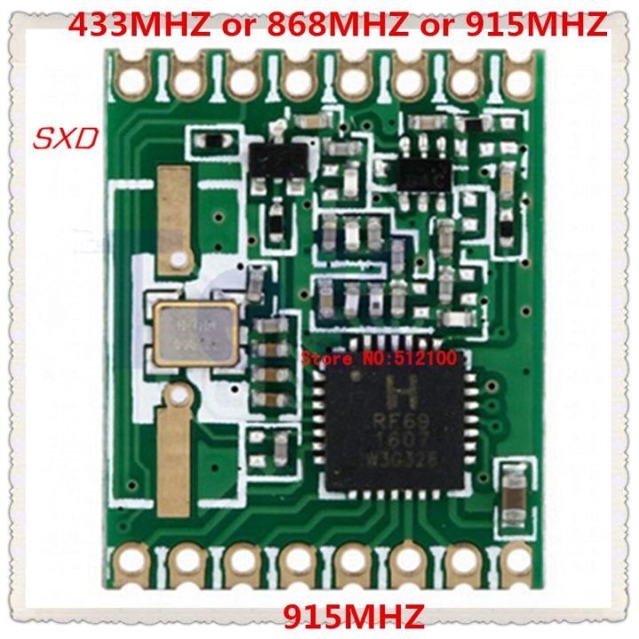 【☸2023 New☸】 baoqingli0370336 2ชิ้น/ล็อต915 Rfm69hw โมดูล Mhz 20dbm โมดูลเครื่องรับส่งสัญญาณ Rf 433/868/915Mhz