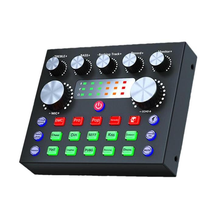 live-sound-card-v8-streaming-mixer-sound-card-7-modes-live-streaming-live-karaoke-sound-card-mixer-audio-mixer-for-recording-pc-fashion