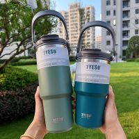 ❐►❄ 900ml Thermal Bottle Coffee Cup Tyeso Water Bottle 304 Stainless Steel Double-layer Insulation Cold And Hot Car Mug Vacuum Flask