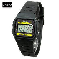 Velashop Casio นาฬิกาข้อมือชาย/หญิงระบบ ดิจิตอล รุ่น F-94WA-9DG (Black/Yellow), F-94WA-9, F-94WA, F94, F-94, F94WA