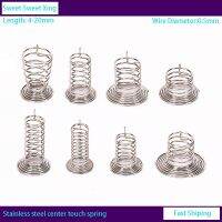 Bell Mouth Center Type Touch Button Switch Antenna Tower Shaped Stainless Steel Induction Spring WD 0.5mm 50 Pieces Coil Springs