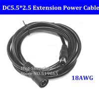 【Cod】 candangjiaoe 1.5เมตร/3เมตร/5เมตร18AWG 19โวลต์12โวลต์สายไฟต่อ DC5.5 * 2.5ชายกับหญิงสายไฟ DC 5.5*2.5มิลลิเมตรสำหรับแล็ปท็อปโปรเจคเตอร์