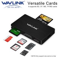 ❖ Wavlink Sd Card Reader Memory Super Speed All in 1 4 Port USB 3.0 TF CF MS SDHC M2 Adapter Laptop Accessories Windows Mac