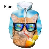 Sudaderas holgadas con estampado 3d de animales para hombre y mujer, sudaderas Unisex con capucha de gran tamaño